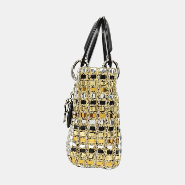 Lady Dior Mini Fabric Multicolor