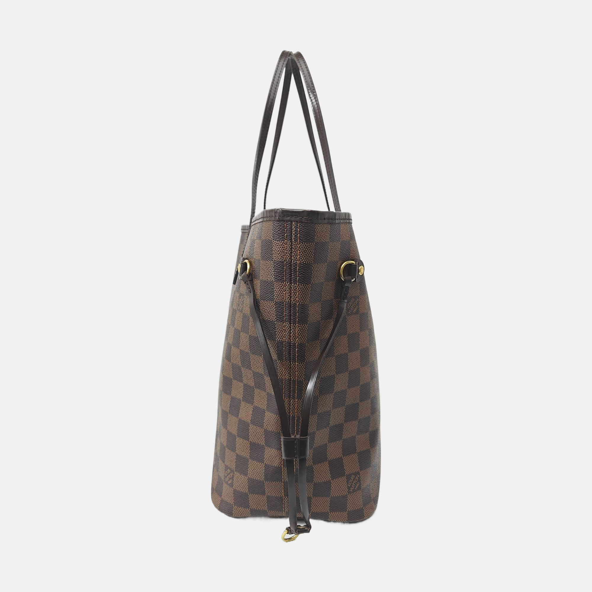 NEVERFULL MM Damier Ebene Coated Canvas Brown