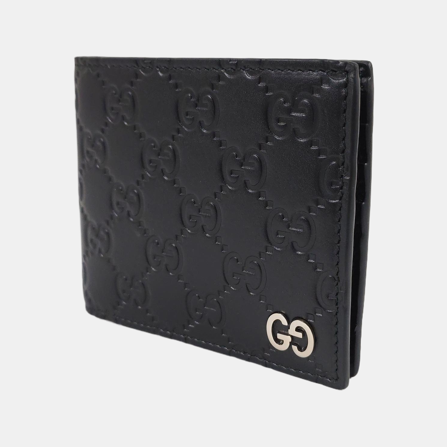 Signature Monogram Calfskin Black Wallet