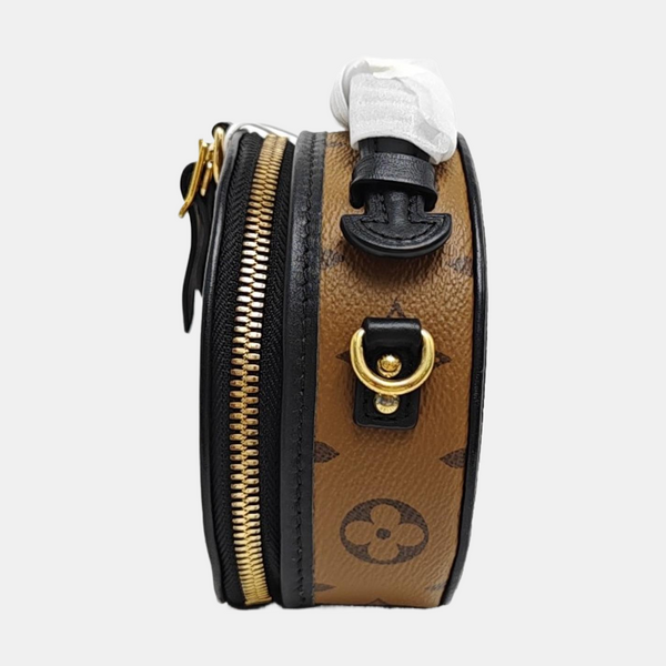 BOITE CHAPEAU Mini Monogram Coated Canvas Brown