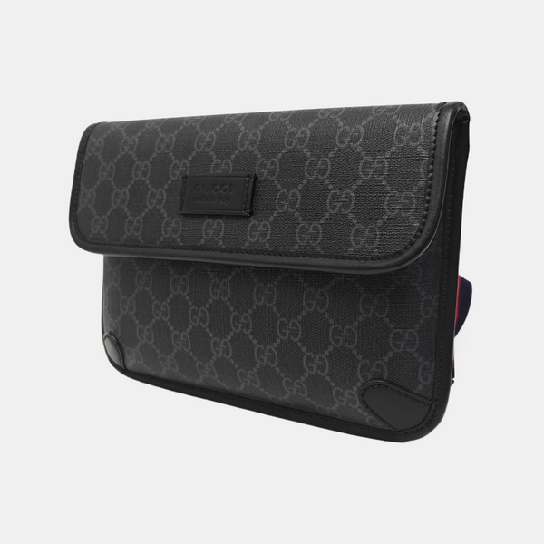 Neo Vintage Monogram Coated Canvas Black