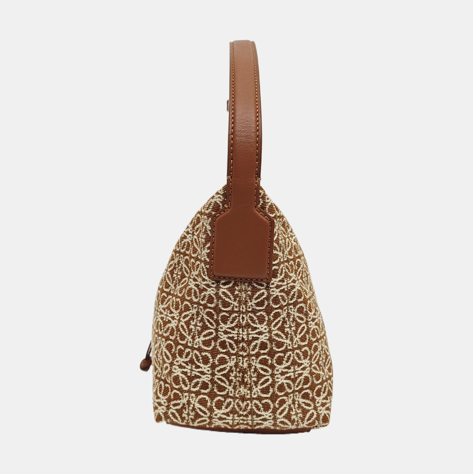 Monogram Canvas Top Handle Bag Brown
