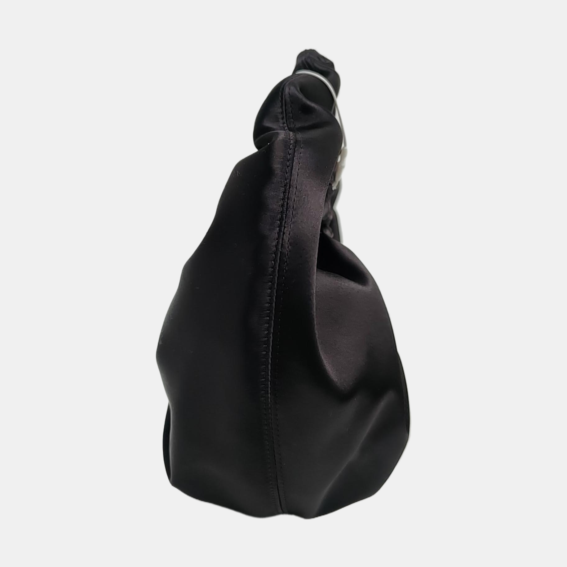Fabric Top Handle Bag Small Black