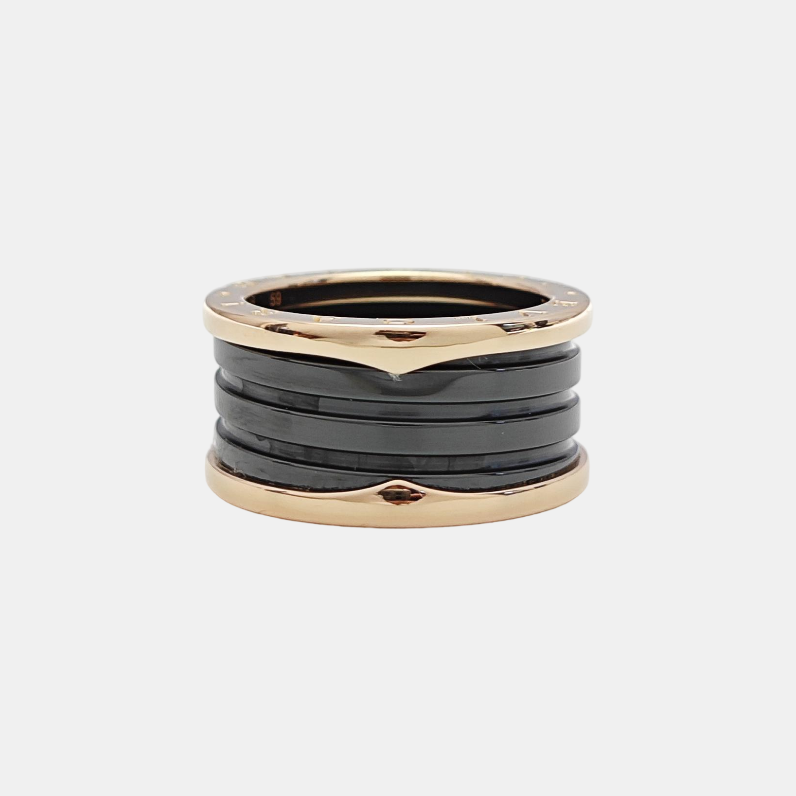 B.ZERO1 18k Rose Gold Ring EU 59