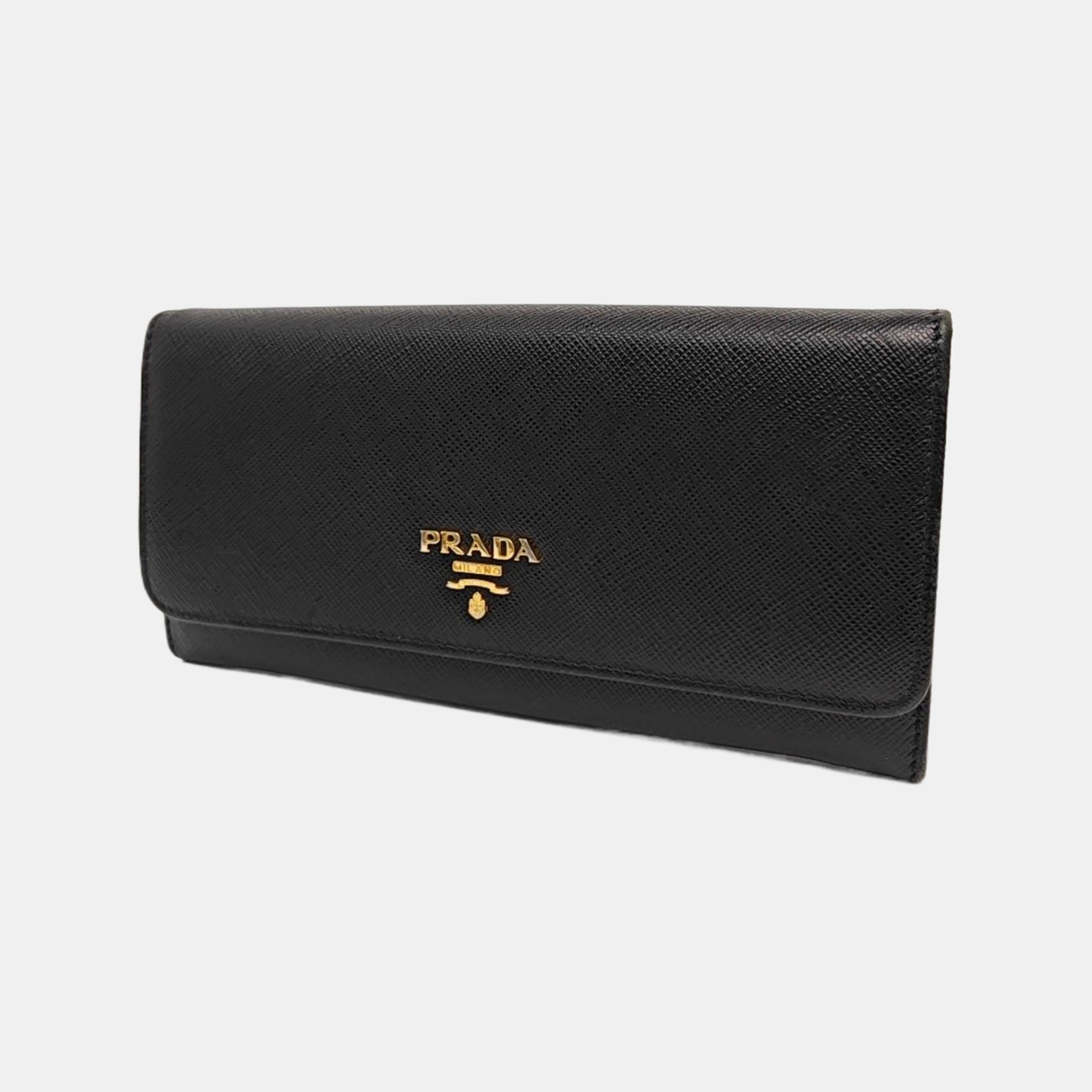Fold Wallet Calfskin Black Wallet