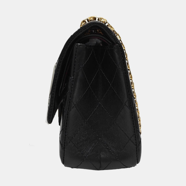 2.55 225 (small) Quilted Calfskin Black