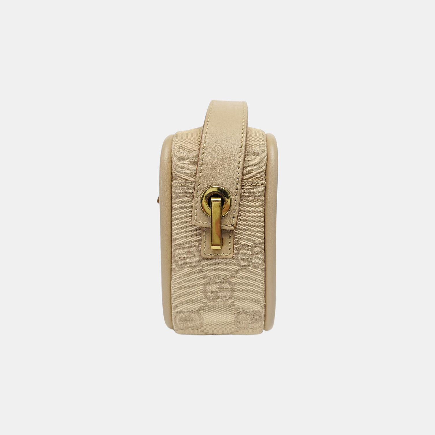 Monogram Canvas Shoulder Bag Beige