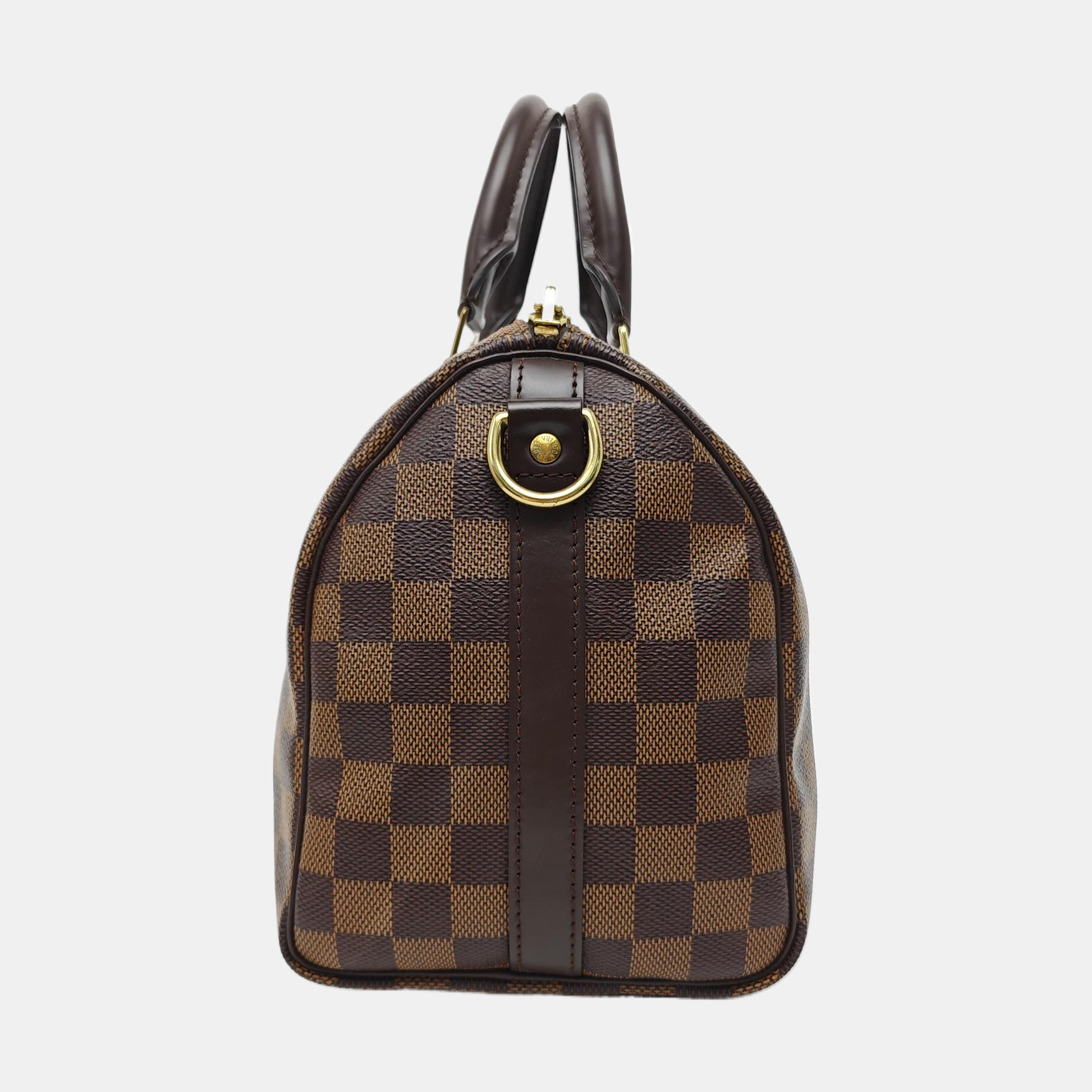 SPEEDY 25 Damier Ebene Coated Canvas Brown