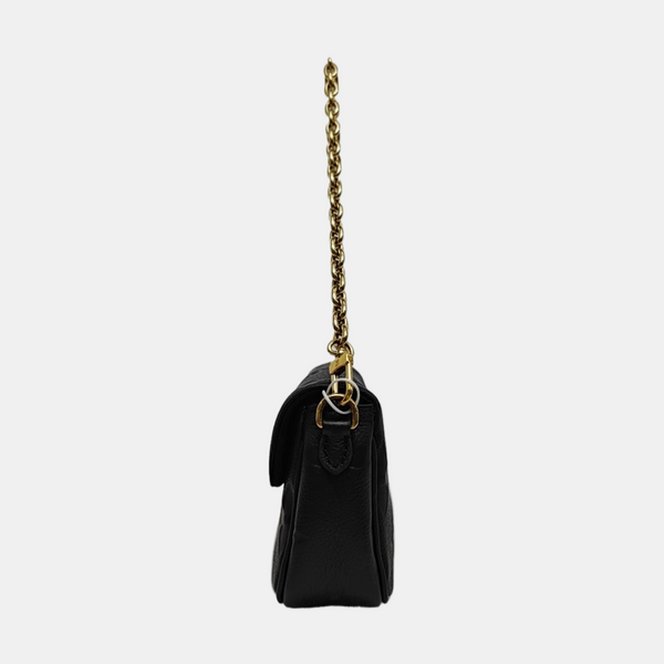 IVY Monogram Calfskin Black