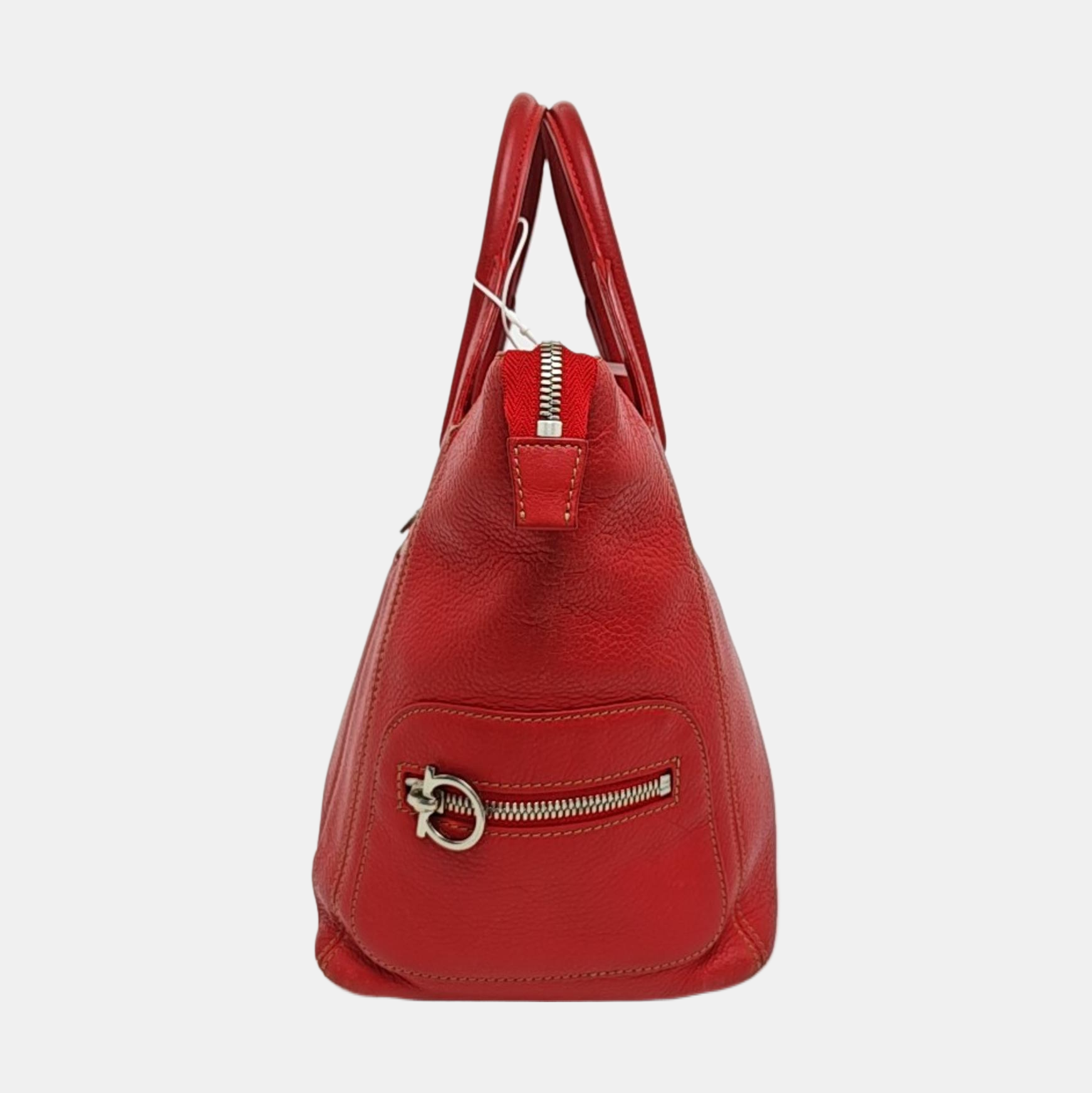 Calfskin Tote Bag Red