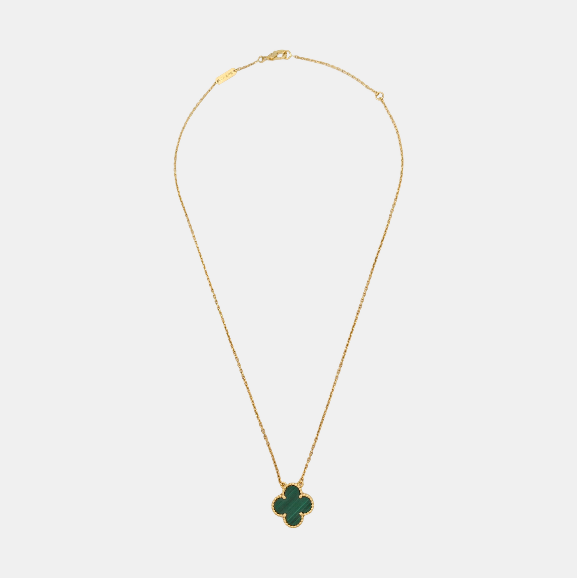Vintage Alhambra 18k Gold Necklace