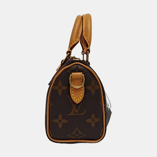 SPEEDY Nano Monogram Coated Canvas Brown
