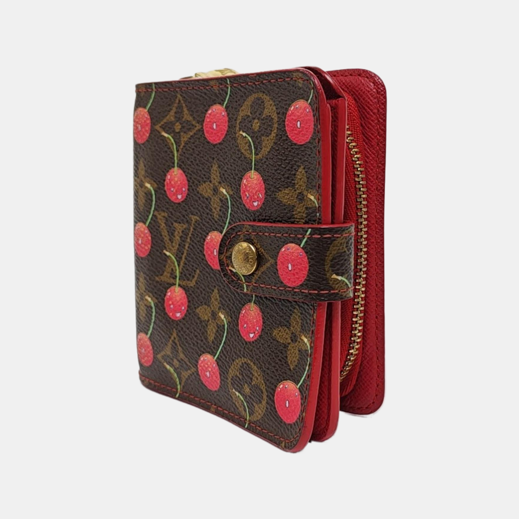 Monogram Coated Canvas Wallet Brown
