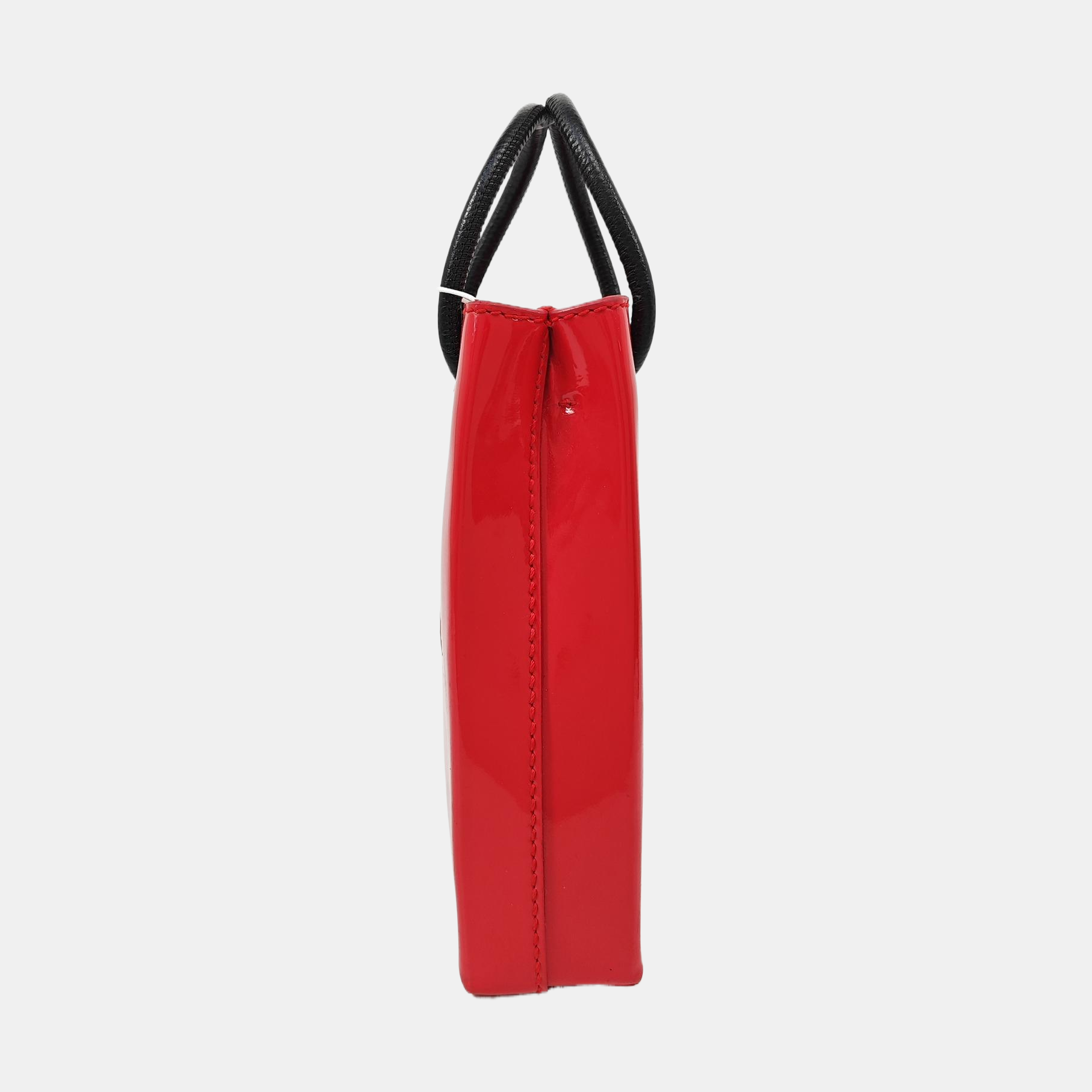Shopping Bag Calfskin Red