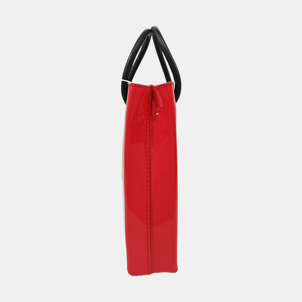 Shopping Bag Calfskin Red