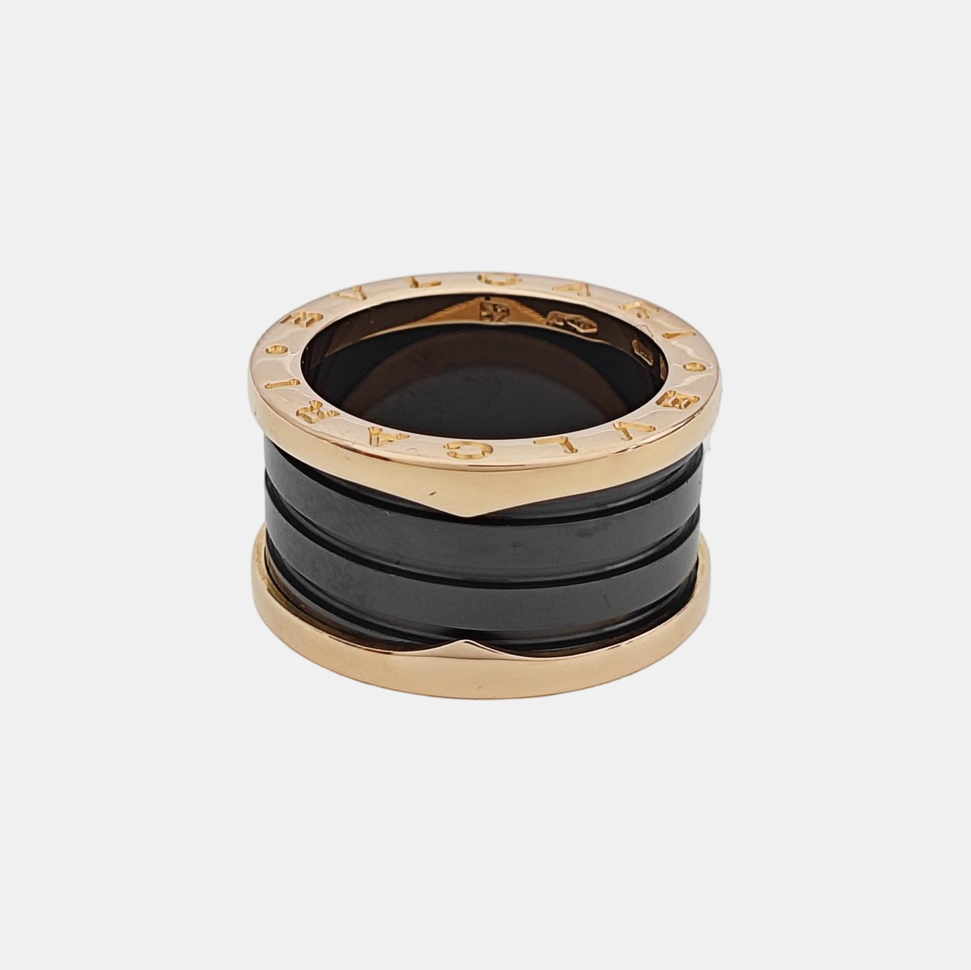 B.ZERO1 18k Rose Gold Ring EU 52
