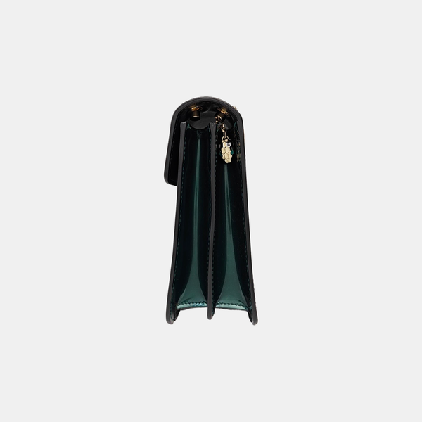 SERPENTI FOREVER Quilted Patent Leather Green