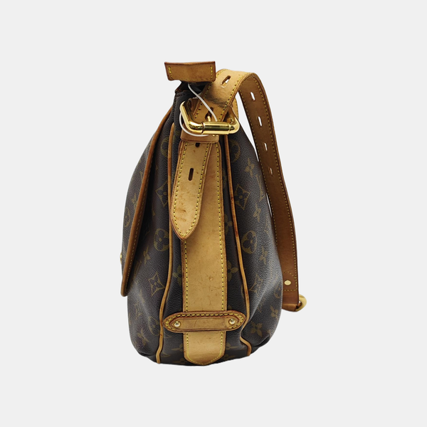 TULUM Monogram Coated Canvas Brown