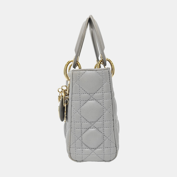 Lady Dior Mini Quilted Lambskin Blue