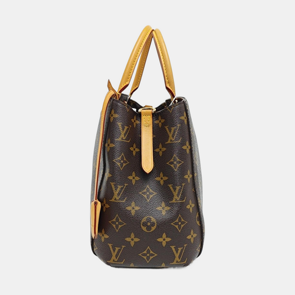 MONTAIGNE Monogram Coated Canvas Brown
