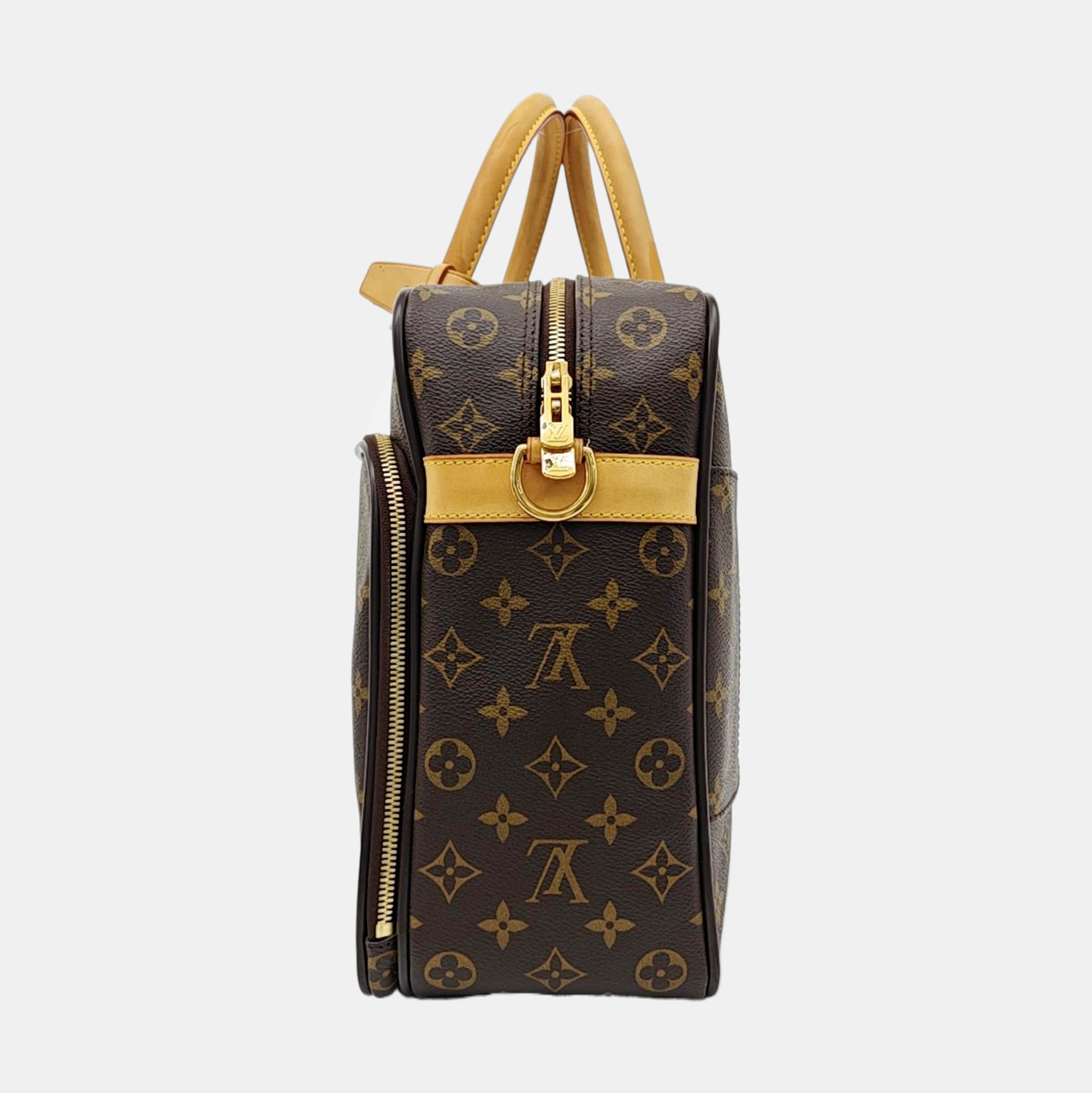 ICARE Monogram Coated Canvas Brown