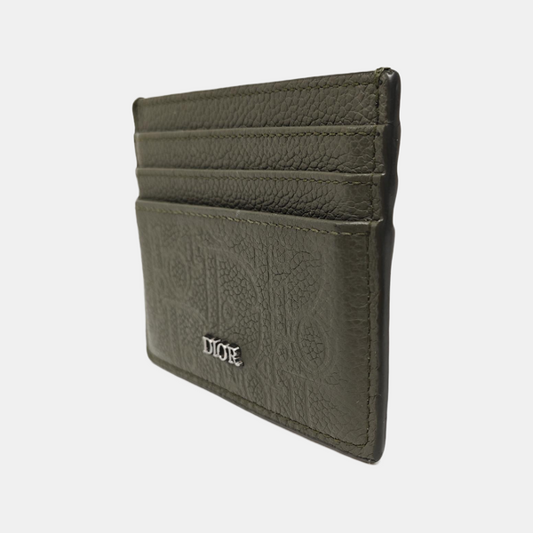 Calfskin Card Holder Green