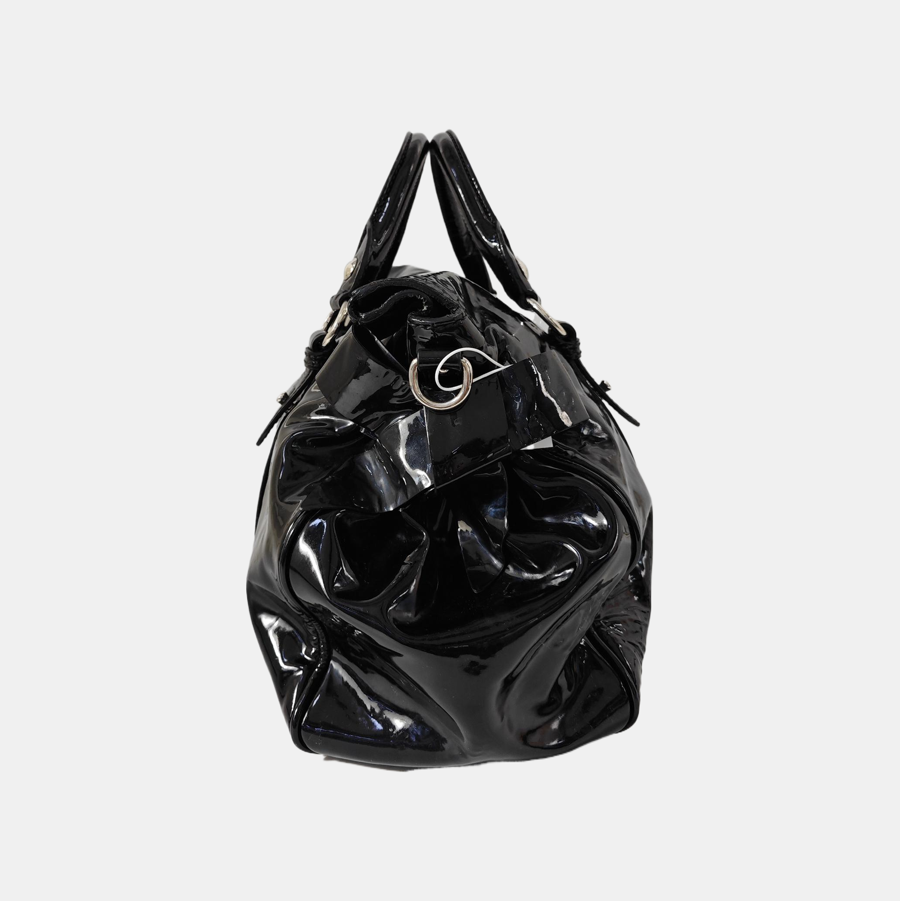 Bow Patent Leather Black