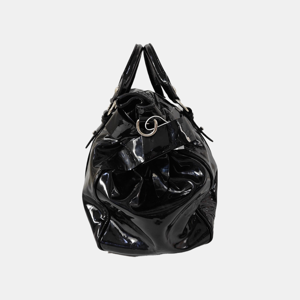 Bow Patent Leather Black