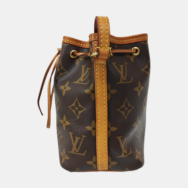 NÉONOÉ Nano Monogram Coated Canvas Brown