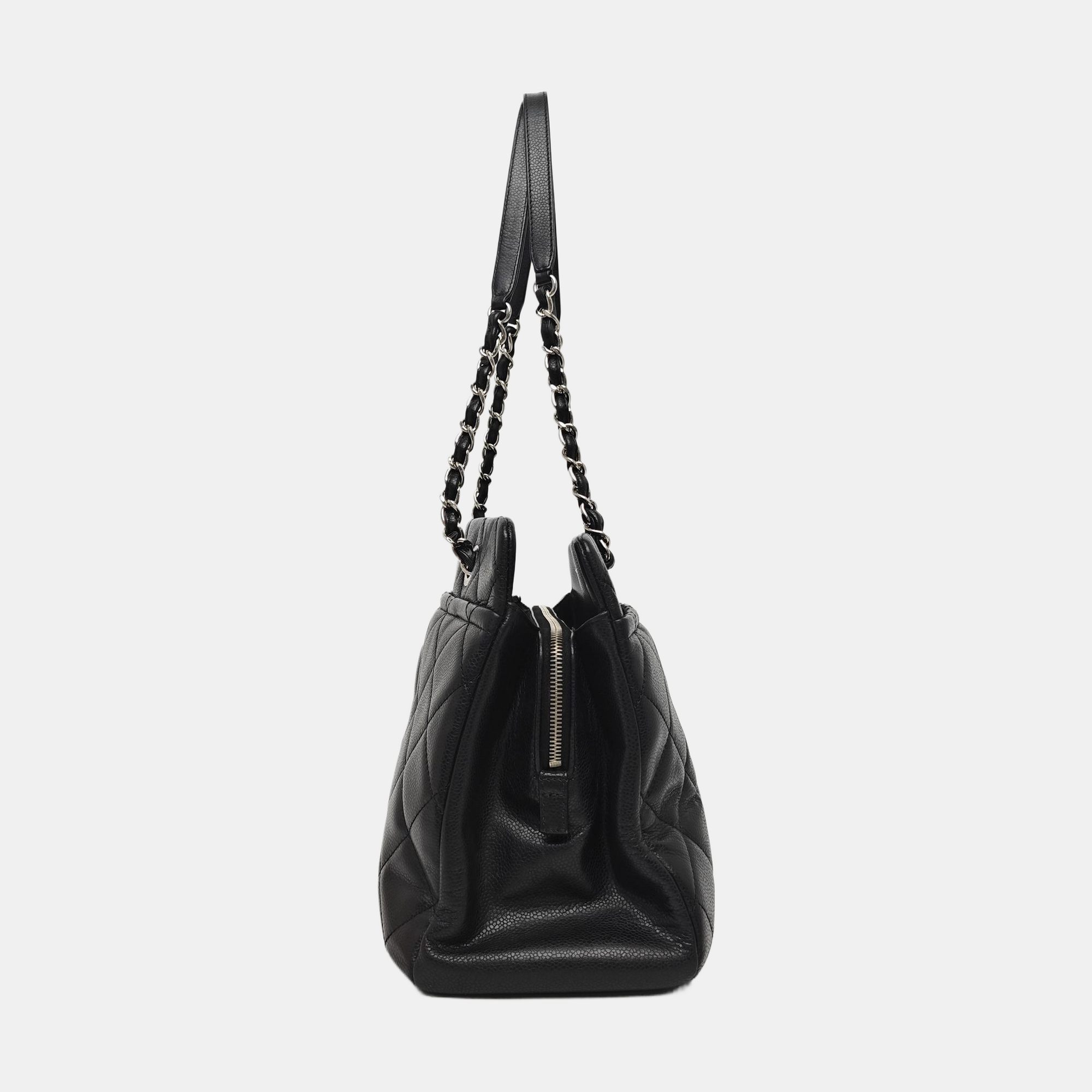CC TIMELESS SOFT Quilted Grained Calfskin Black