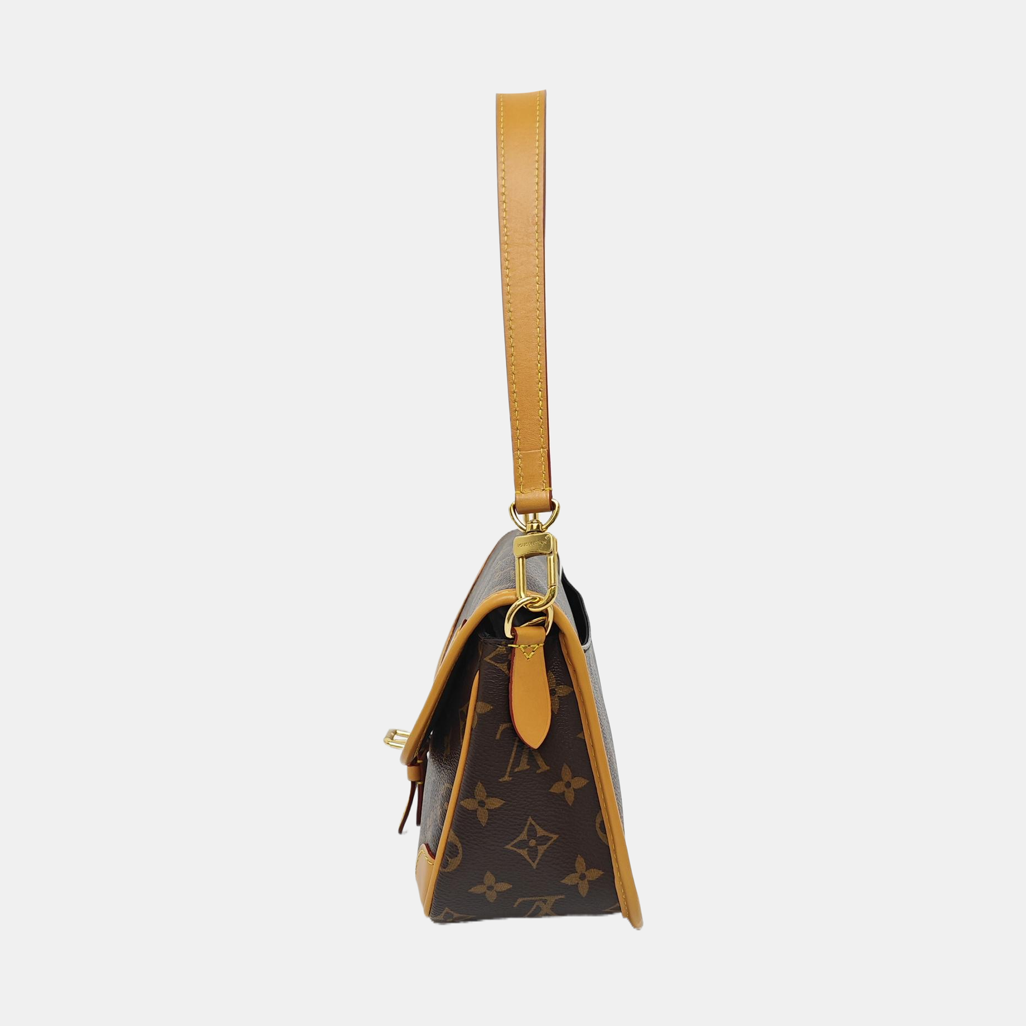 DIANE Monogram Coated Canvas Brown