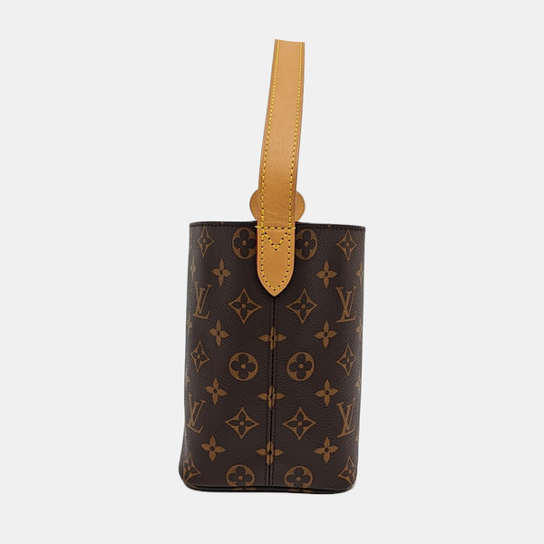 ALL IN BB Monogram Coated Canvas Brown