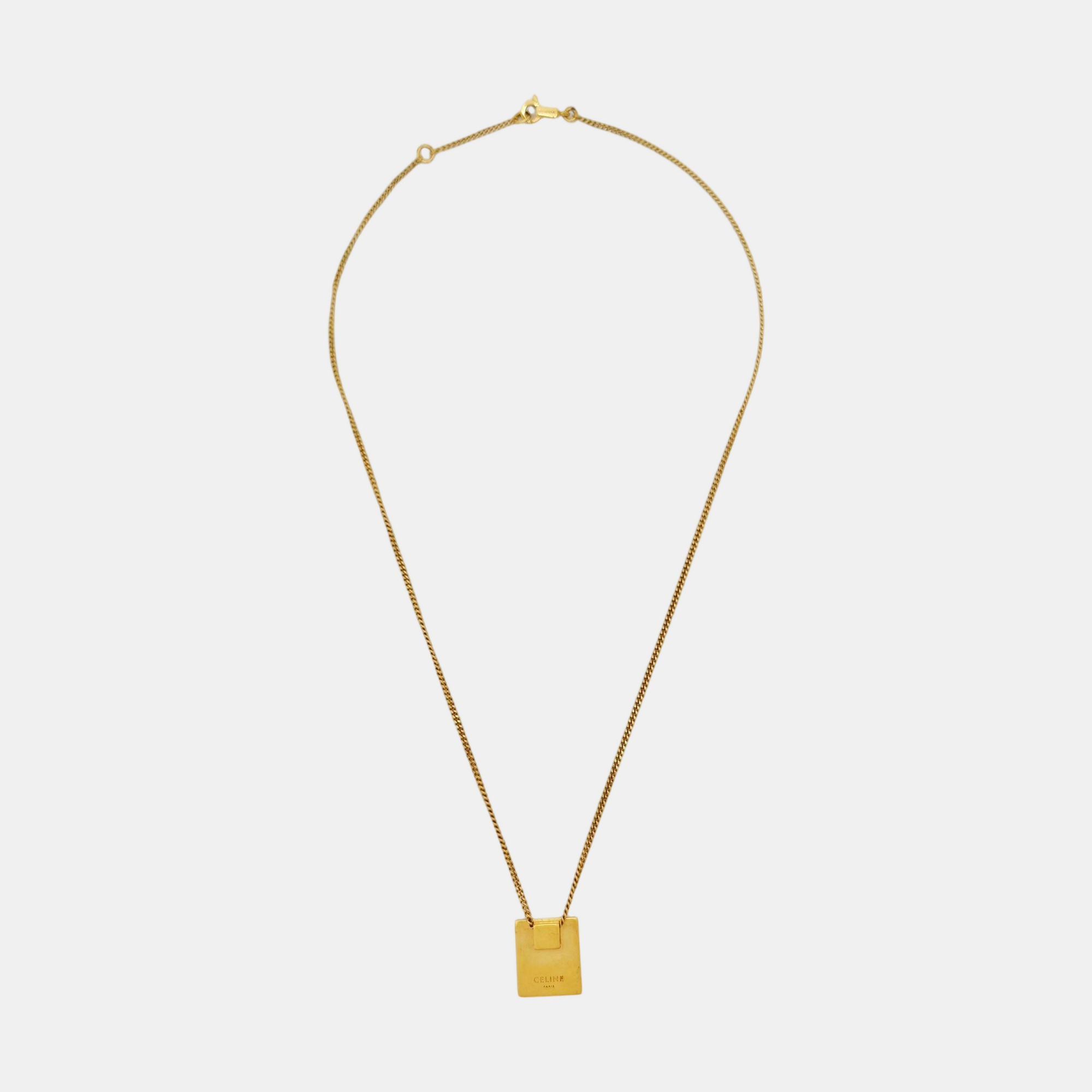 ALPHABET Brass Gold Necklace
