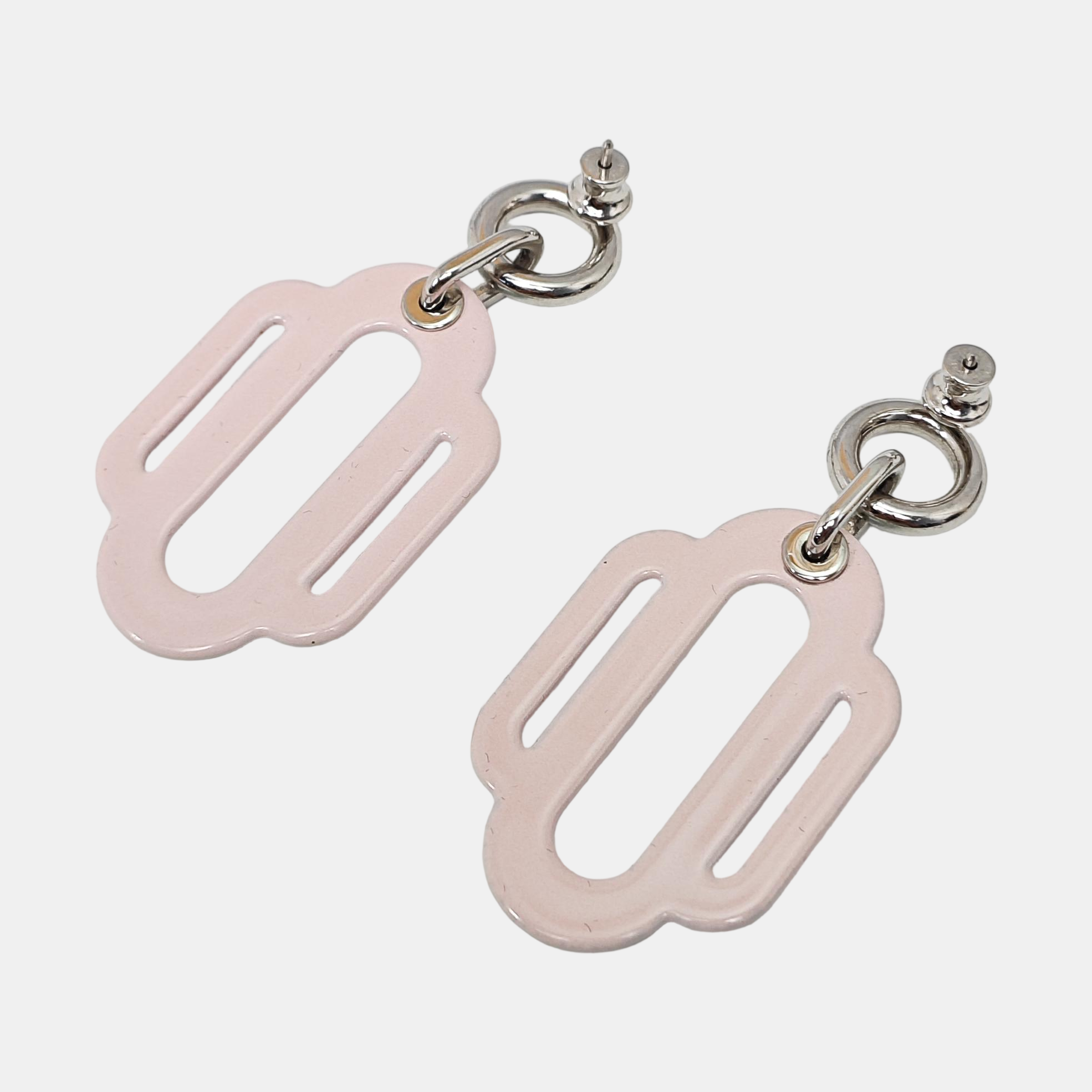 Attelage Metal Red Stud Earrings