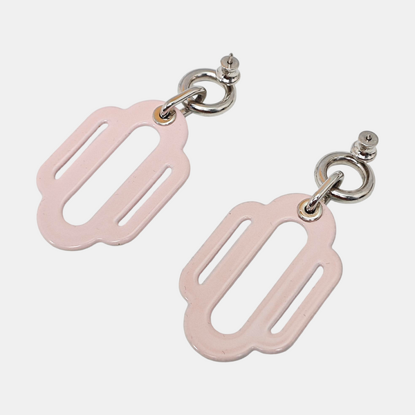 Attelage Metal Red Stud Earrings