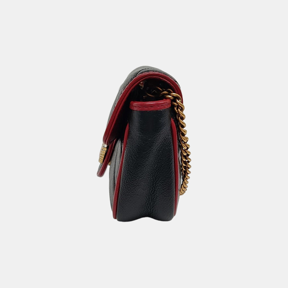 GG Marmont Super Mini Quilted Calfskin Black