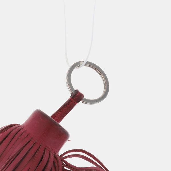 Red Leather Bag Charm