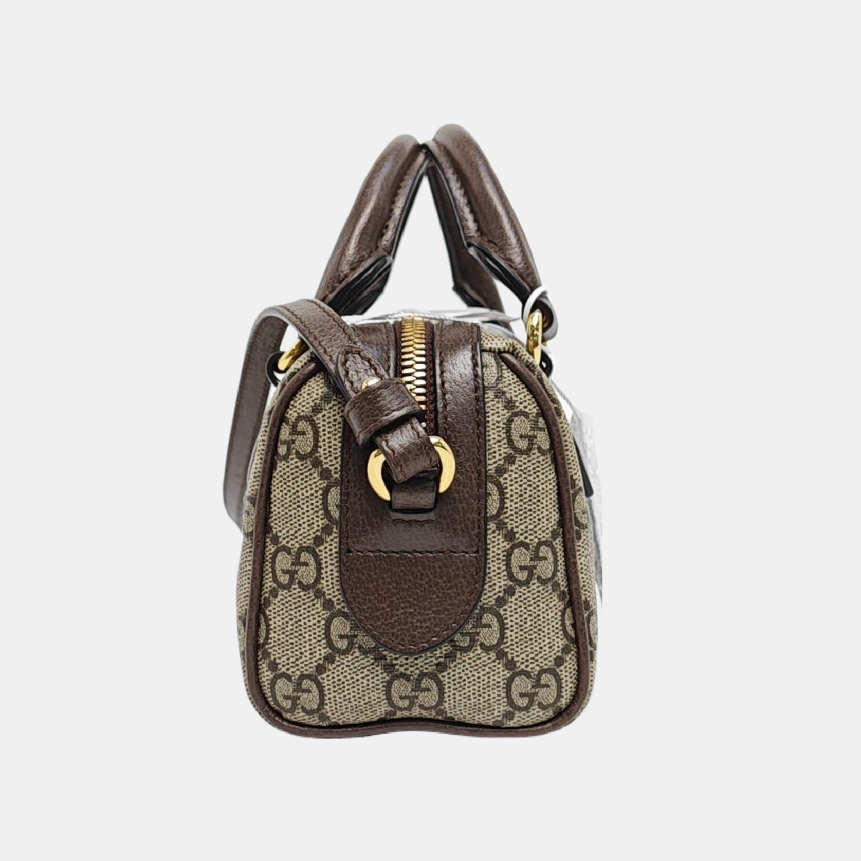Ophidia Mini Monogram Coated Canvas Beige