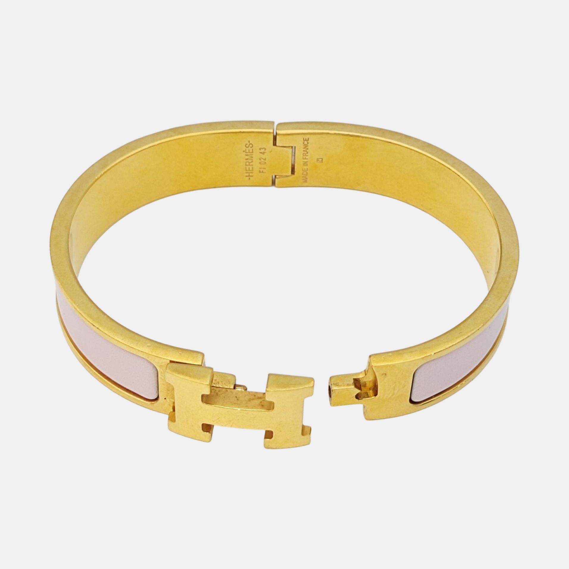 Clic H Metal Gold Bangle