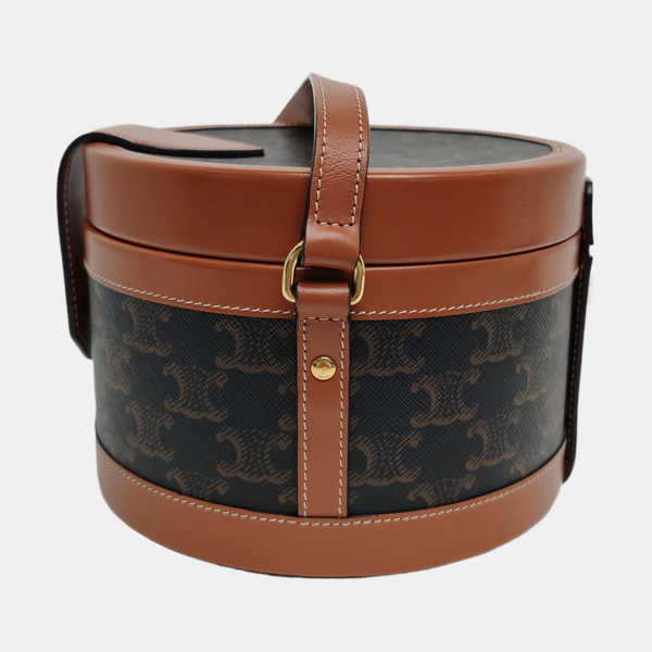 Authenticated pre-owned  TRIOMPHE Medium Coated Canvas Brown - Shoulder Bag at Looply
