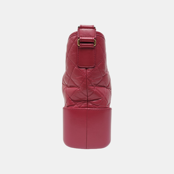 GABRIELLE Medium Quilted Calfskin Red
