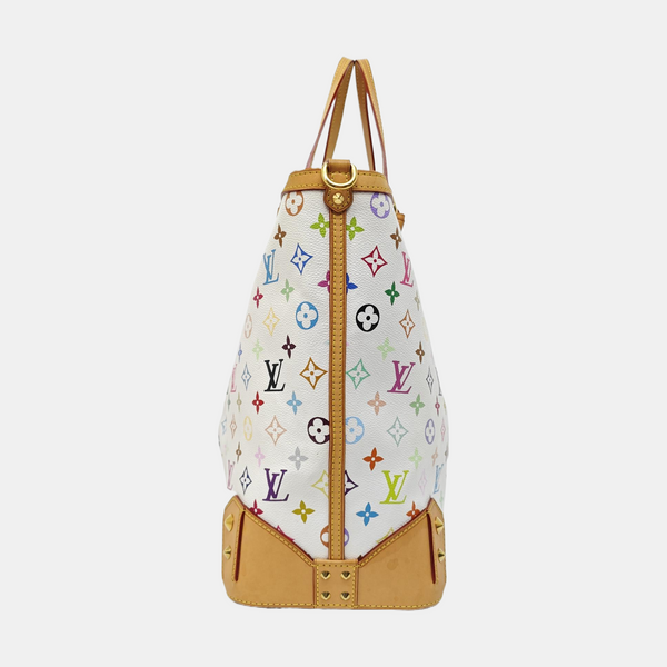 LV × TM SHARLEEN GM Monogram Coated Canvas White