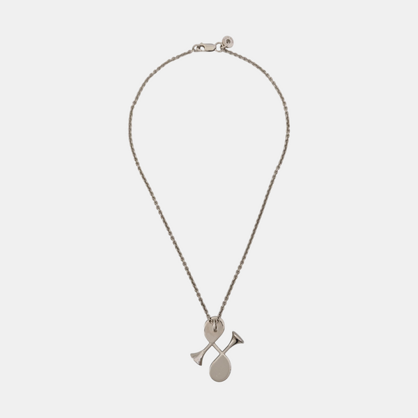 Cor H Cor Baroque Metal Silver Necklace