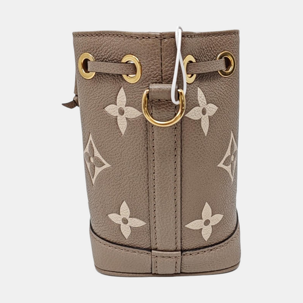 NOÉ Nano Monogram Calfskin Gray