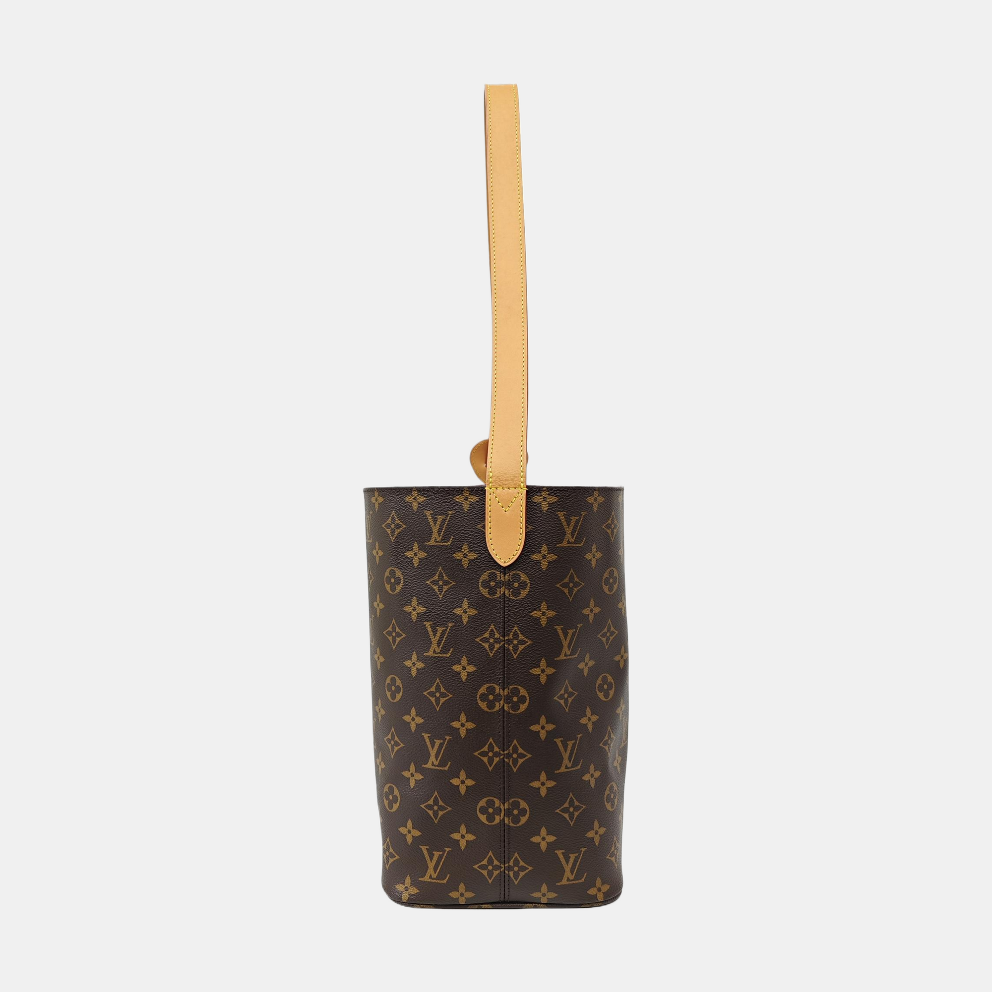 ALL IN GM Monogram Coated Canvas Brown