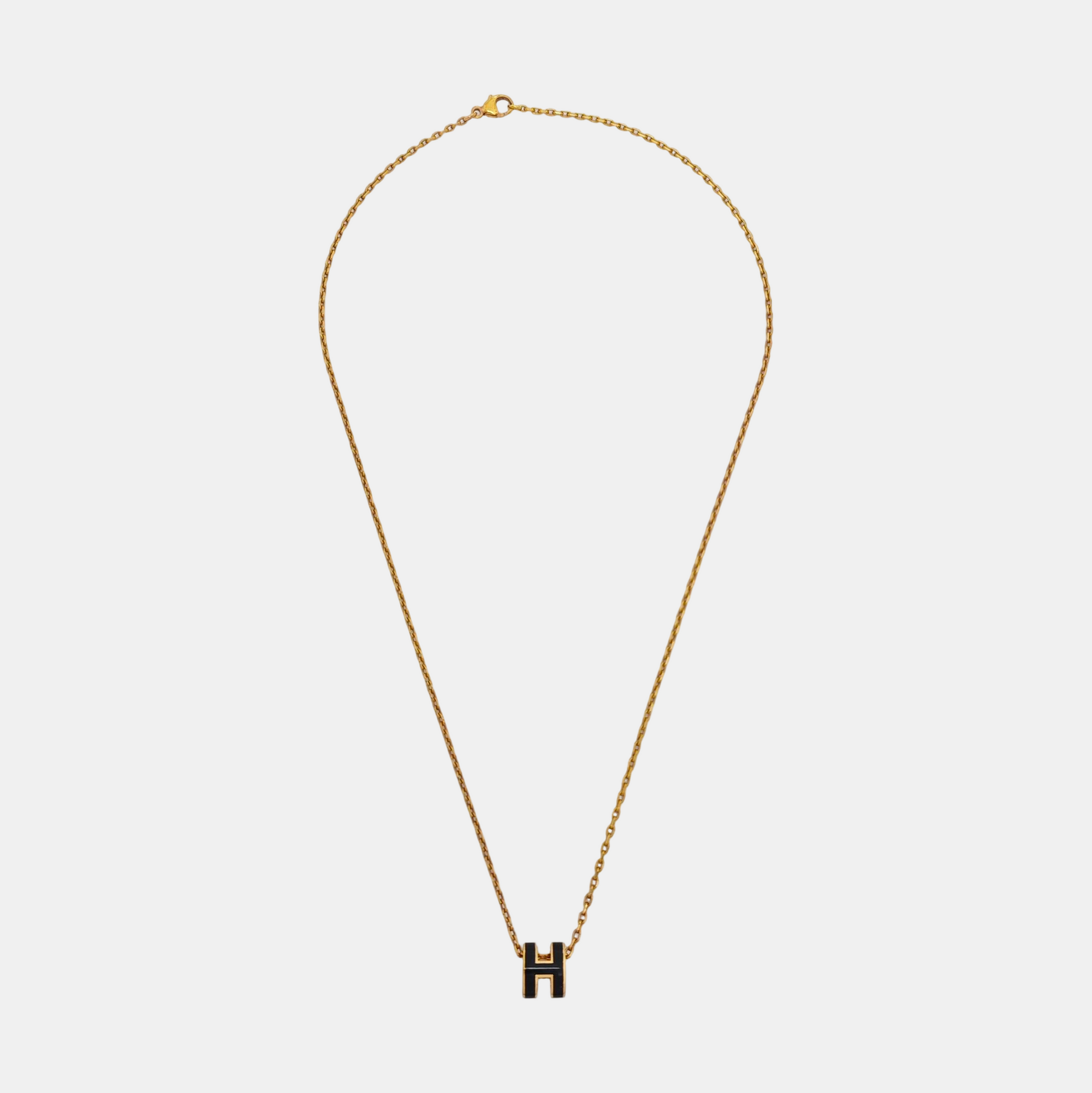 Pop H Metal Gold Necklace
