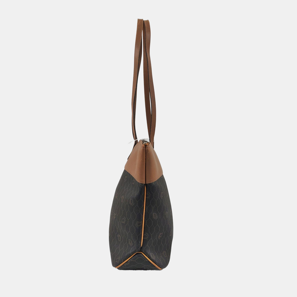 Oblique Coated Canvas Black
