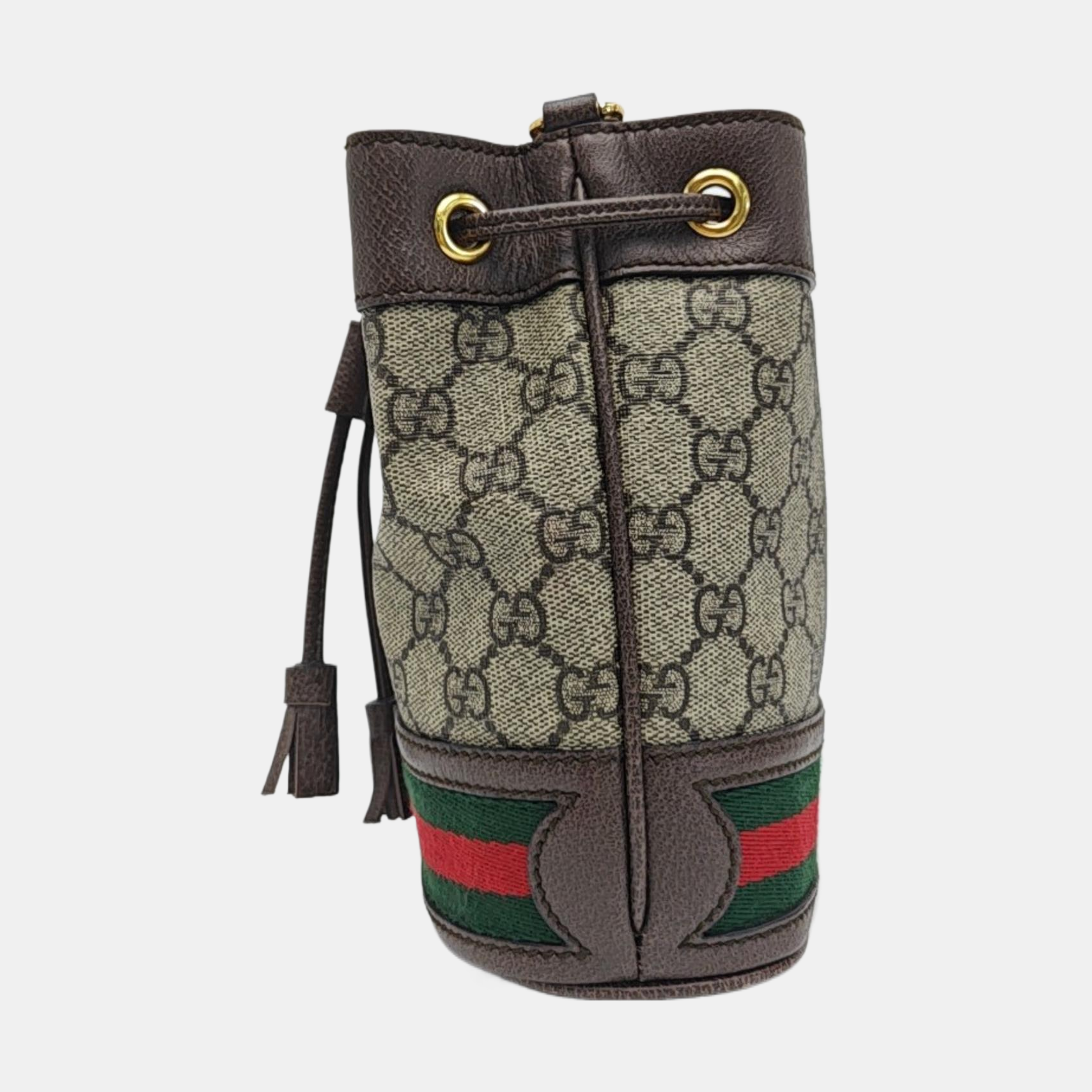 Ophidia Mini Monogram Coated Canvas Beige