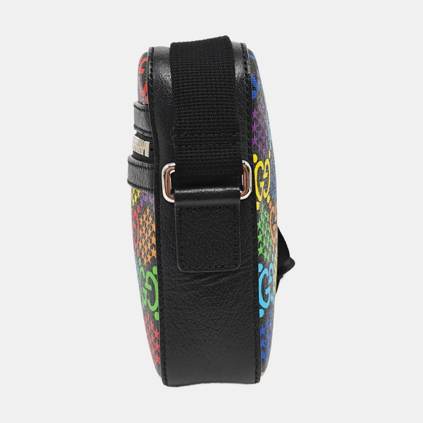 Psychedelic Monogram Coated Canvas Black
