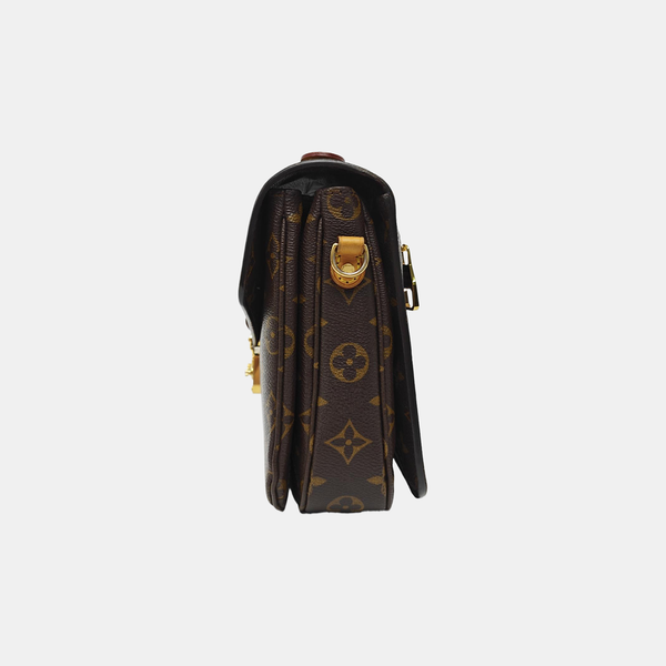 MÉTIS MM Monogram Coated Canvas Brown